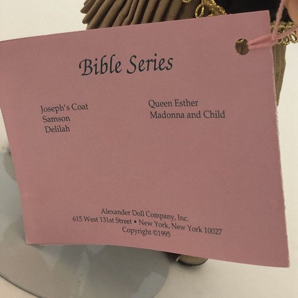 Vintage 1995 Madame Alexander 8” Bible Series Samson Doll 13691 With Box - Picture 13 of 16